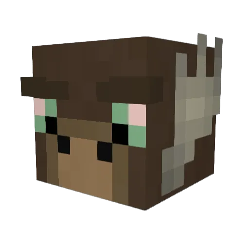 MrM00s3 Minecraft avatar head, 3D render