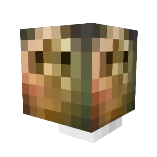 MrM0dZ Minecraft avatar head, 3D render
