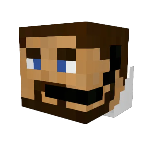 MrMacoJI Minecraft avatar head, 3D render