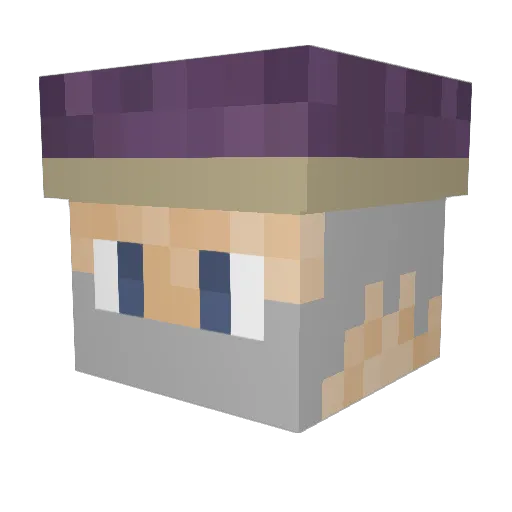 MrMadRad Minecraft avatar head, 3D render