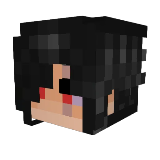 MrMadaraUchiha_ Minecraft avatar head, 3D render