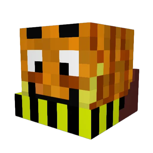 MrMaddi Minecraft avatar head, 3D render