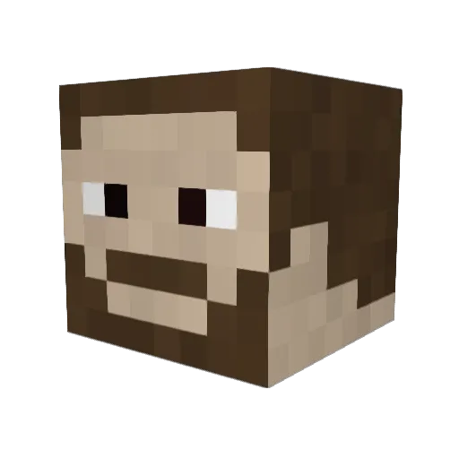 MrMagnet Minecraft avatar head, 3D render