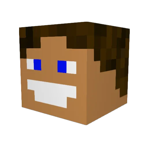 MrMajkels Minecraft avatar head, 3D render