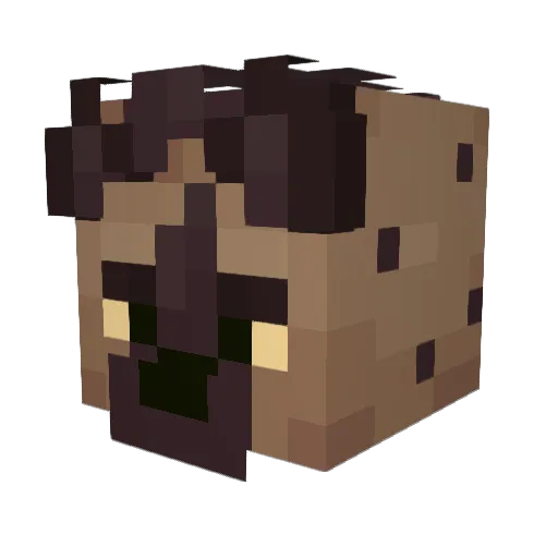 MrMako Minecraft avatar head, 3D render