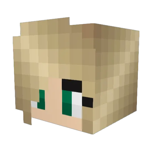 MrMaks228 Minecraft avatar head, 3D render
