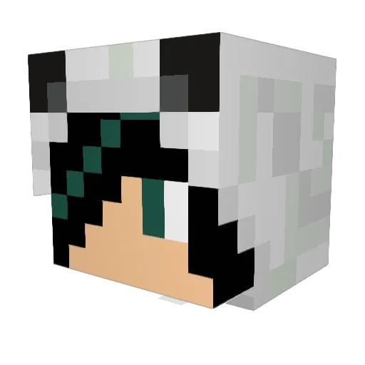 MrManEaterMan Minecraft avatar head, 3D render