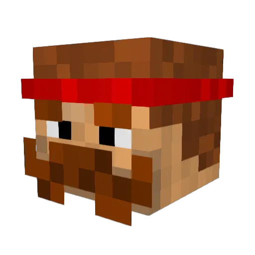 MrManJoseph Minecraft avatar head, 3D render