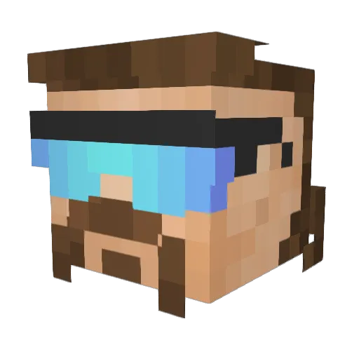 MrMangoFather Minecraft avatar head, 3D render