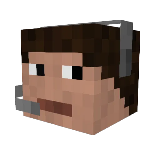 MrMarkusB Minecraft avatar head, 3D render
