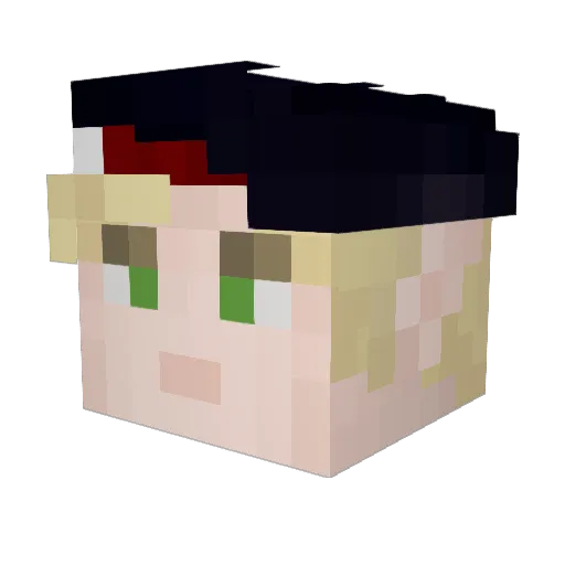MrMarques99 Minecraft avatar head, 3D render