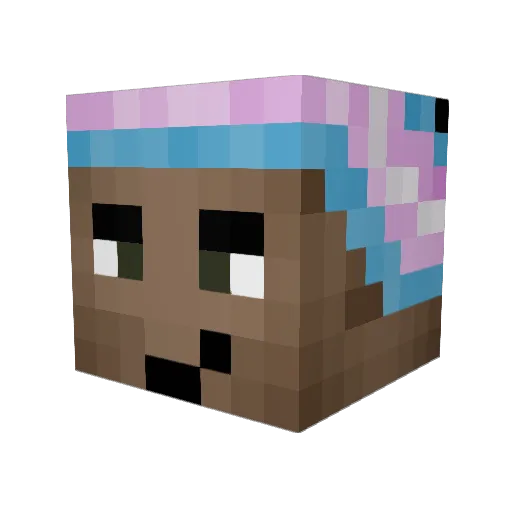 MrMartianDuck Minecraft avatar head, 3D render