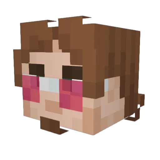 MrMasLo_ Minecraft avatar head, 3D render