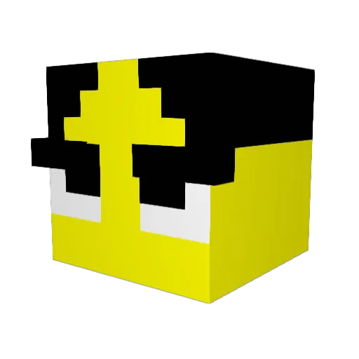 MrMaskXD Minecraft avatar head, 3D render