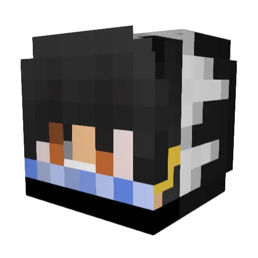 MrMatka Minecraft avatar head, 3D render