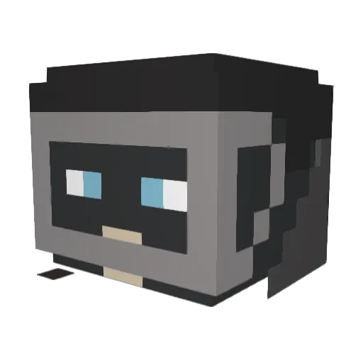 MrMatrix1325 Minecraft avatar head, 3D render
