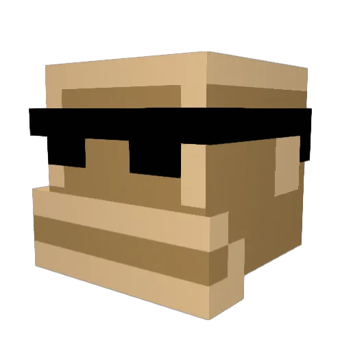 MrMax209 Minecraft avatar head, 3D render
