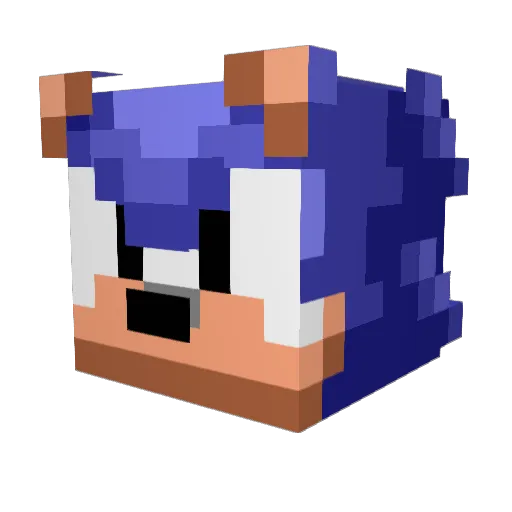 MrMaxDx Minecraft avatar head, 3D render