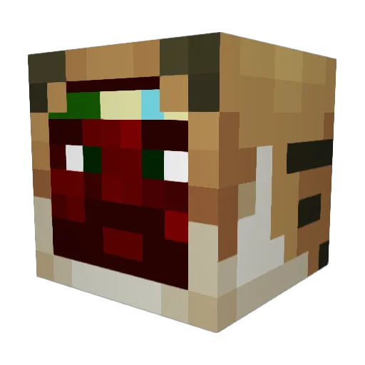 MrMaxl412 Minecraft avatar head, 3D render