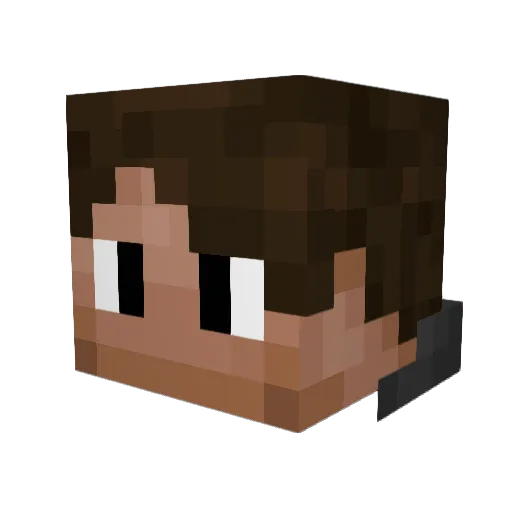 MrMaxwell360 Minecraft avatar head, 3D render