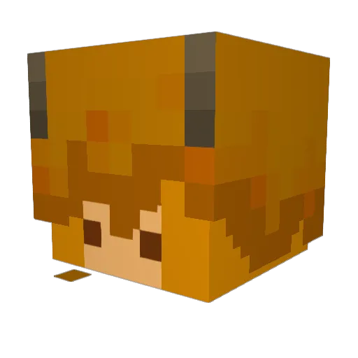 MrMayhuuee Minecraft avatar head, 3D render