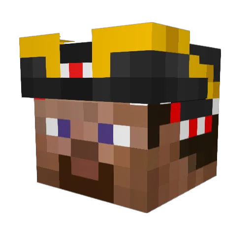 MrMazu Minecraft avatar head, 3D render