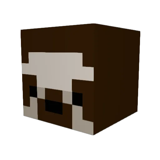 MrMcLazy Minecraft avatar head, 3D render