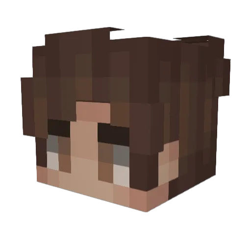 MrMeanPeen Minecraft avatar head, 3D render