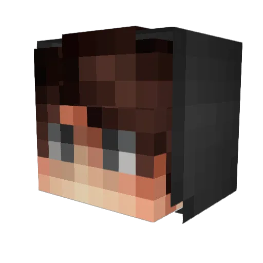 MrMeatWhip Minecraft avatar head, 3D render