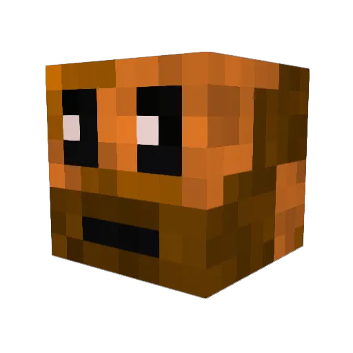 MrMehl Minecraft avatar head, 3D render