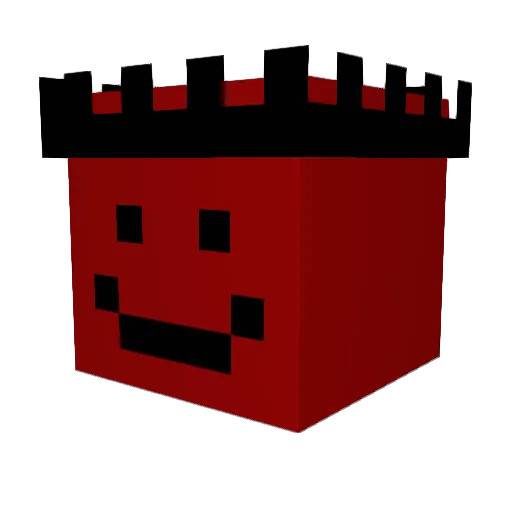MrMeksi Minecraft avatar head, 3D render