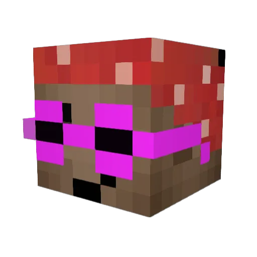 MrMelvin Minecraft avatar head, 3D render