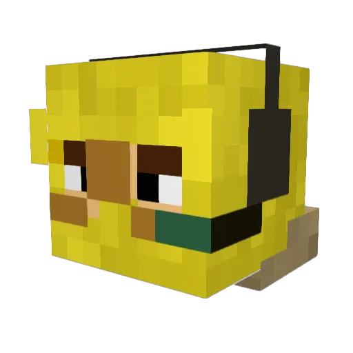 MrMemo1422 Minecraft avatar head, 3D render