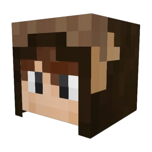 MrMendum Minecraft avatar head, 3D render
