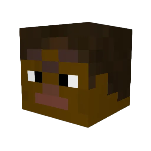 MrMensand Minecraft avatar head, 3D render
