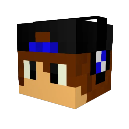 MrMetacom Minecraft avatar head, 3D render