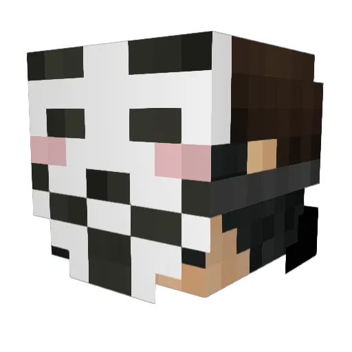 MrMett_ Minecraft avatar head, 3D render