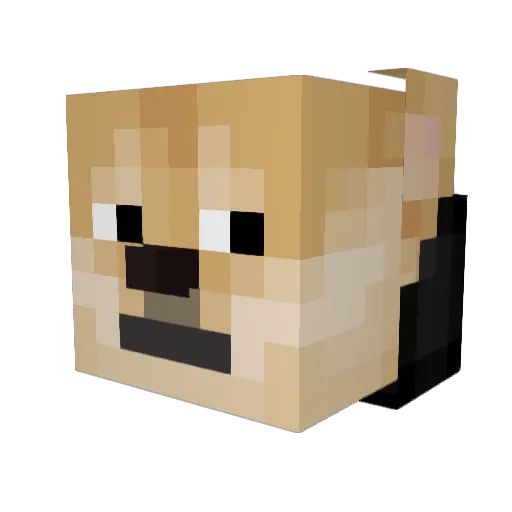 MrMidnite Minecraft avatar head, 3D render