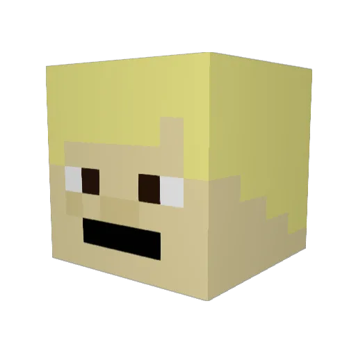 MrMiggleMonster Minecraft avatar head, 3D render
