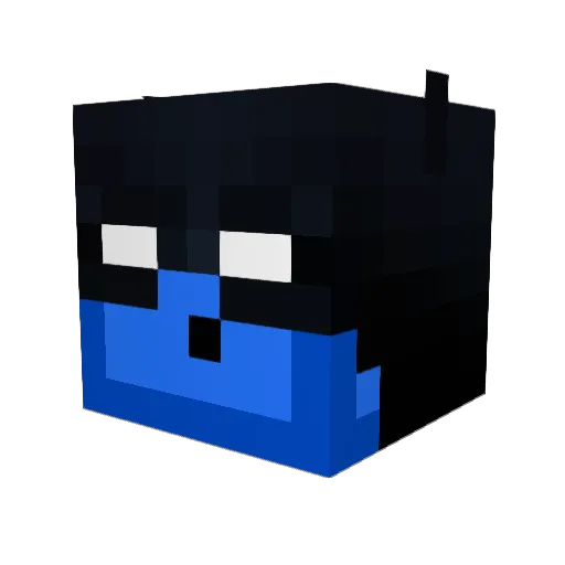 MrMighty19 Minecraft avatar head, 3D render