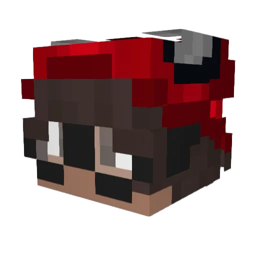 MrMilhouse Minecraft avatar head, 3D render