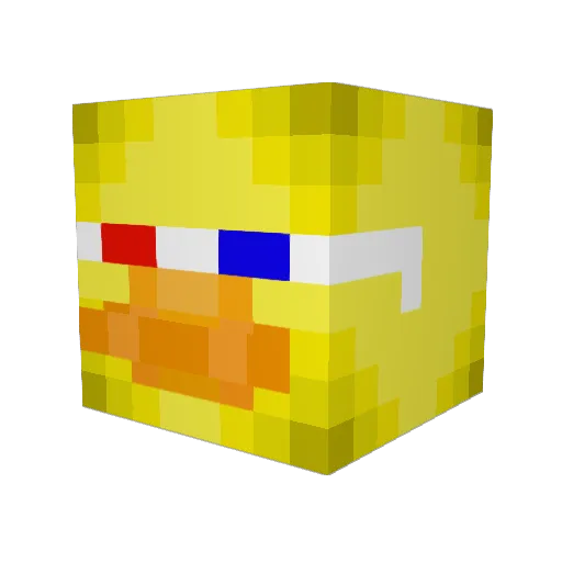 MrMinecraft606 Minecraft avatar head, 3D render