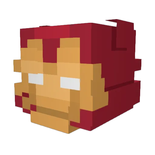 MrMllok Minecraft avatar head, 3D render