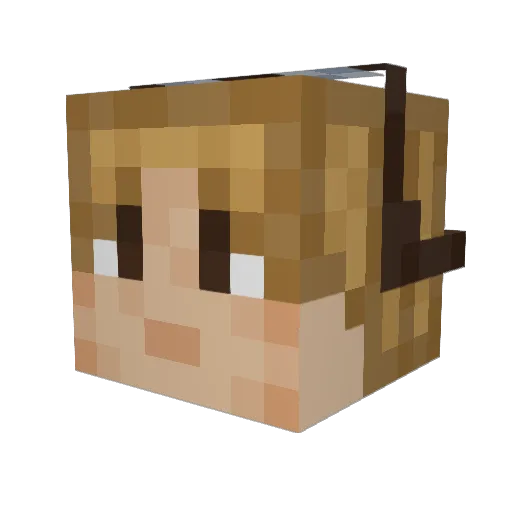 MrMo8 Minecraft avatar head, 3D render