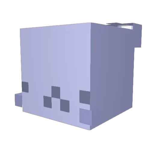 MrMod Minecraft avatar head, 3D render