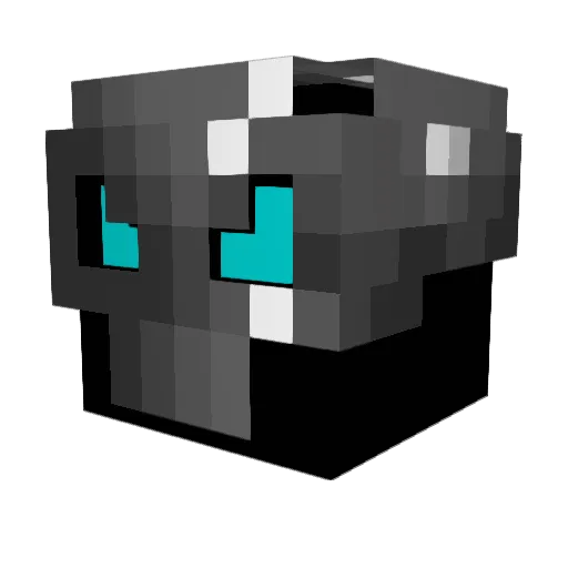 MrMoevie Minecraft avatar head, 3D render