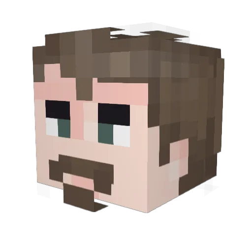 MrMog2002 Minecraft avatar head, 3D render