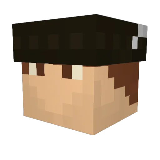MrMogy Minecraft avatar head, 3D render