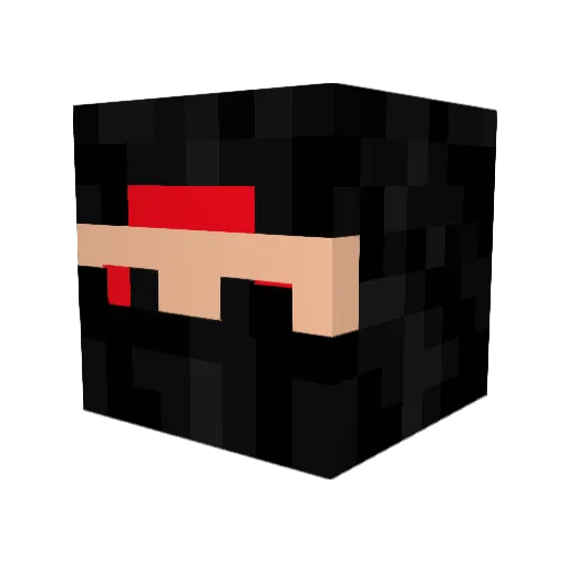 MrMoloh666 Minecraft avatar head, 3D render