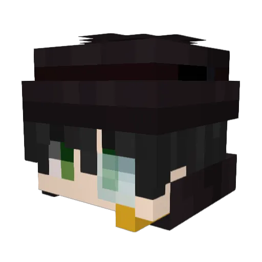 MrMomentGo Minecraft avatar head, 3D render